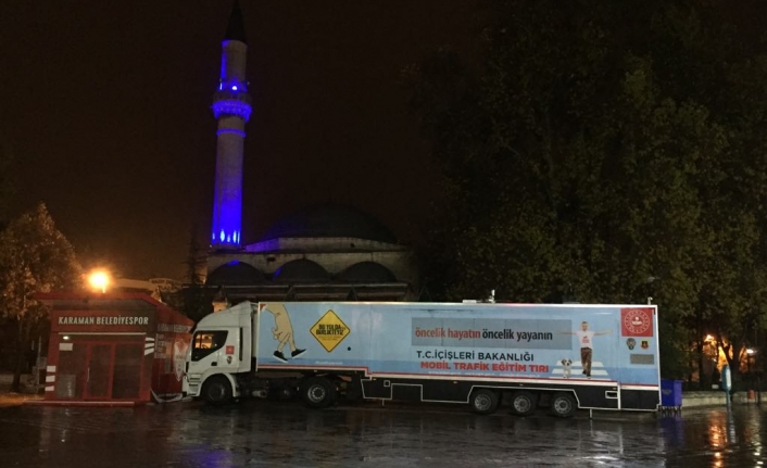 "Mobil Trafik Eğitim Tırı" Karaman'da