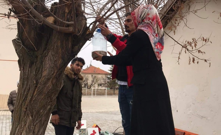 Soğuk Günlerde Doğadaki Hayvanları Unutmadılar