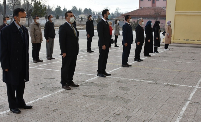 Karaman`da Tüm Okullarda İstiklal Marşı Okundu