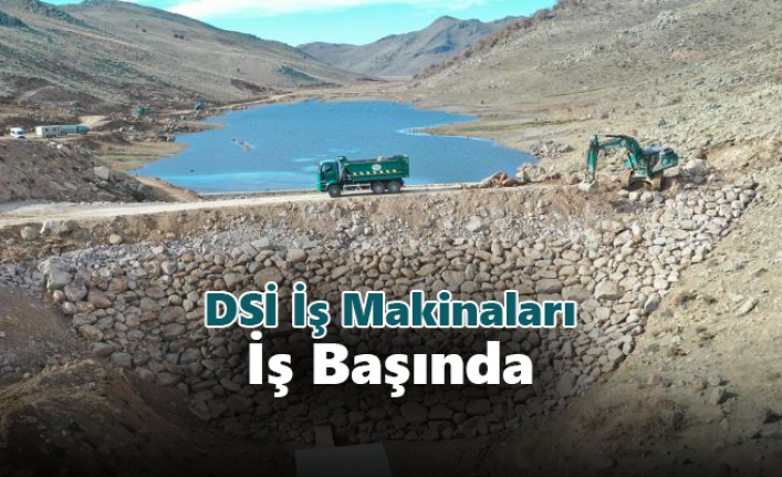 DSİ İş Makinaları İş Başında   