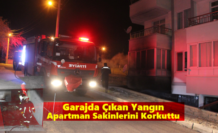 Garajda Çıkan Yangın Apartman Sakinlerini Korkuttu