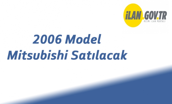 2006 Model Mitsubishi Satılacak