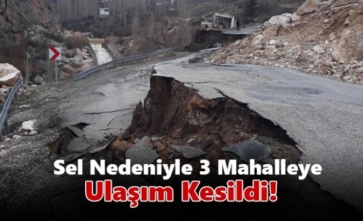 Taşkent İlçesinde Sel Nedeniyle 3 Mahalleye Ulaşım Kesildi