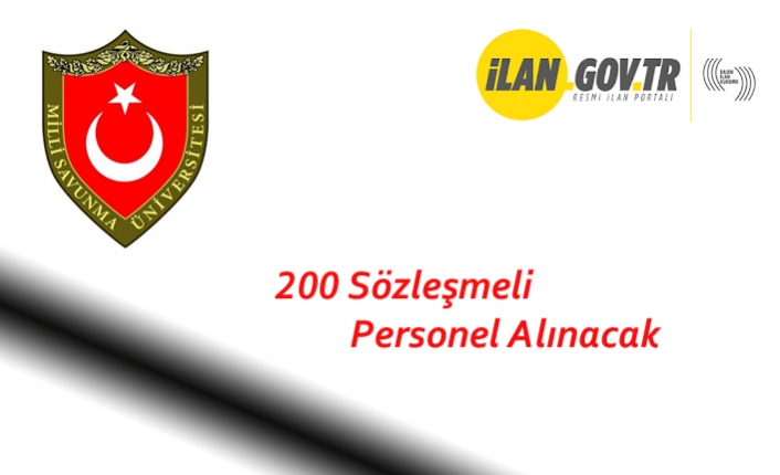 200 Sözleşmeli Personel Alınacak