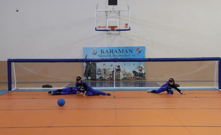 Karaman’da Goalball Yükselme Müsabakaları Başladı