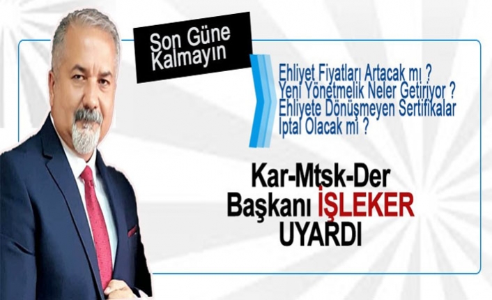 Başkan İşlekler Uyardı