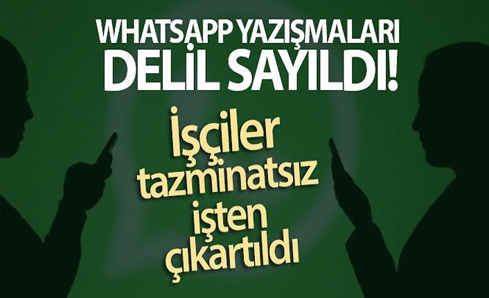 WhatsApp Yazışmaları Delil Sayıldı