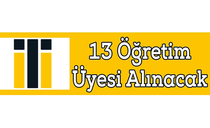 13 Öğretim Üyesi Alınacak