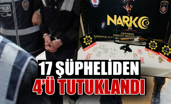 Uyuşturucu Operasyonuna 4 Tutuklama