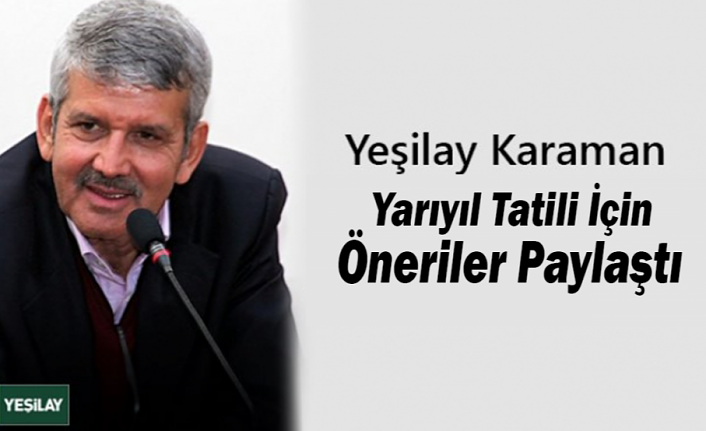 Yeşilay Yarıyıl Tatili İçin Öneriler Paylaştı