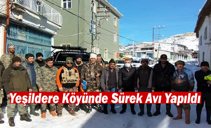 Yeşildere Köyünde Sürek Avı Yapıldı