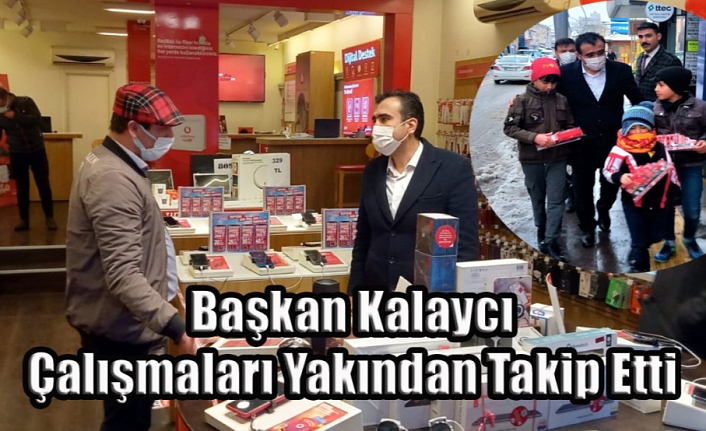 Başkan Kalaycı Çalışmaları Yakından Takip Etti