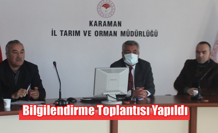 Bilgilendirme Toplantısı Yapıldı