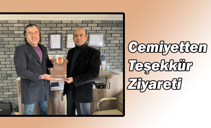 Cemiyetten Teşekkür Ziyareti