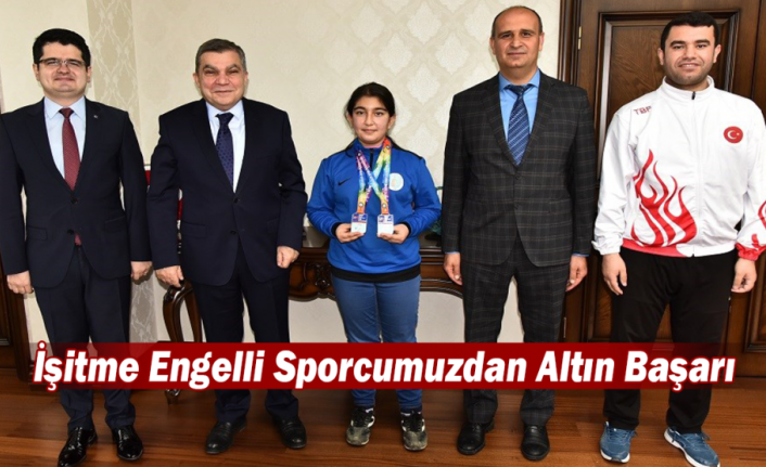 İşitme Engelli Sporcumuzdan Altın Başarı