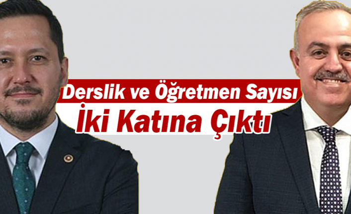 Karaman’da Derslik ve Öğretmen Sayısı İki Katına Çıktı