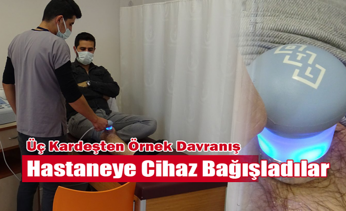 Ölen Babalarının Adına Hastaneye Cihaz Bağışladılar