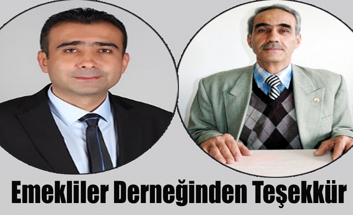 Emekliler Derneğinden Teşekkür