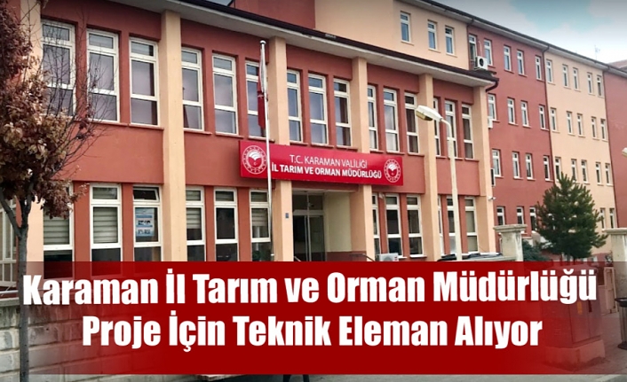 Proje İçin Teknik Eleman Alınacak