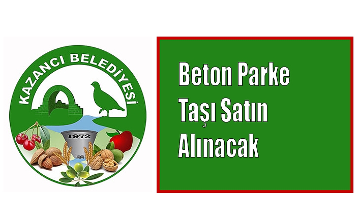 Beton Parke Taşı Satın Alınacak