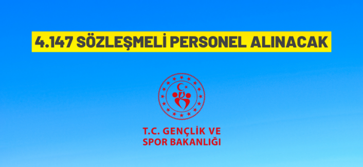 Gençlik ve Spor Bakanlığı 4.147 Personel Alacak