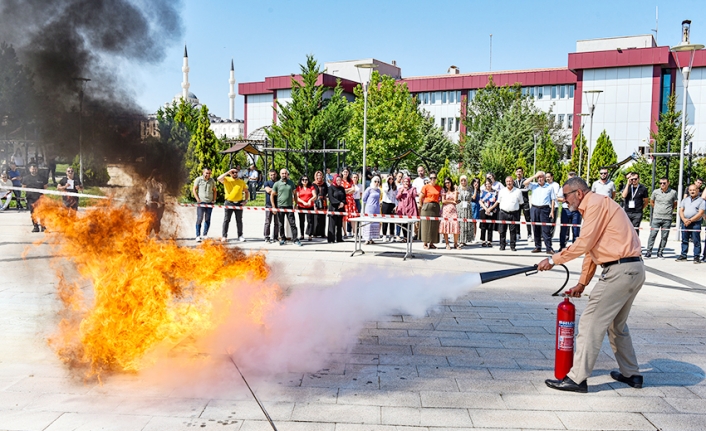 Yangın Tatbikatı Yaptılar