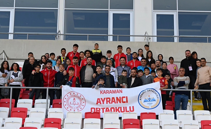 Ayrancı’dan Gelen Öğrencilerden Karaman FK’ya Destek