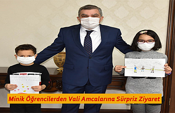 Minik Öğrencilerden Vali Amcalarına Sürpriz Ziyaret