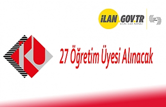 27 Öğretim Üyesi Alınacak