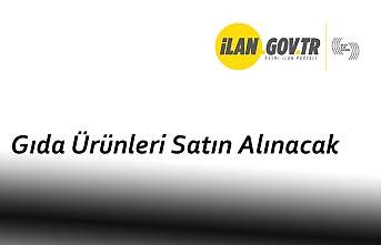 Gıda Ürünleri Satın Alınacak