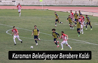 Karaman Belediyespor Berabere Kaldı