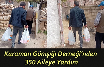 Karaman Günışığı Derneği’nden 350 Aileye...