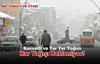 Karaman’da Yoğun Kar Yağışı Bekleniyor