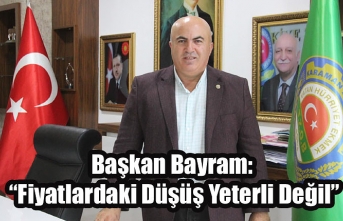 Başkan Bayram: “Fiyatlardaki Düşüş Yeterli...