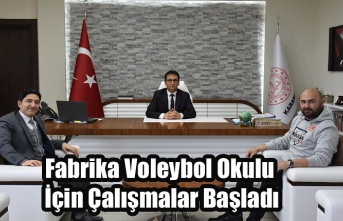 Fabrika Voleybol Okulu İçin Çalışmalar Başladı