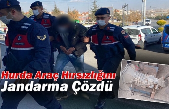 Karaman’da Hurda Araç Hırsızlığını Jandarma...