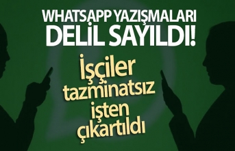 WhatsApp Yazışmaları Delil Sayıldı