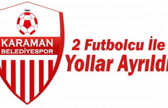 Karaman Belediyespor 2 Futbolcu İle Yollarını Ayırdı