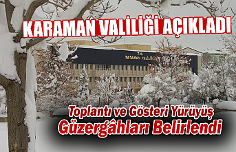 Toplantı ve Gösteri Yürüyüş Güzergâhları...