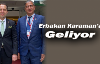 Erbakan Karaman’a Geliyor