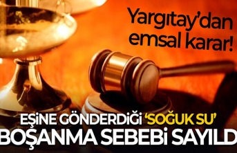 Eşine Gönderdiği Soğuk Su Boşanma Sebebi Sayıldı