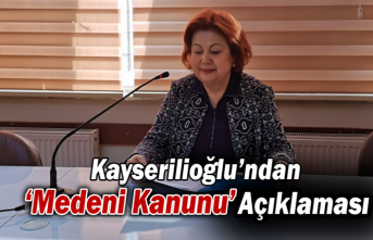 Kayserilioğlu’ndan ‘Medeni Kanunu’ Açıklaması