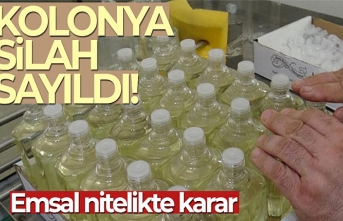 Yargıtay Kolonyayı Silah Saydı