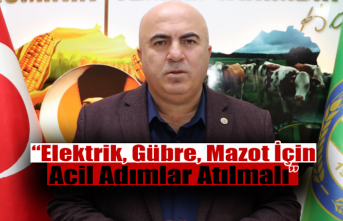 Başkan Bayram: Elektrik, Gübre, Mazot İçin Acil...