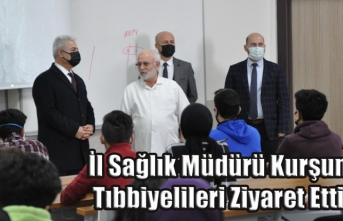 İl Sağlık Müdürü Kurşun Tıbbiyelileri Ziyaret...