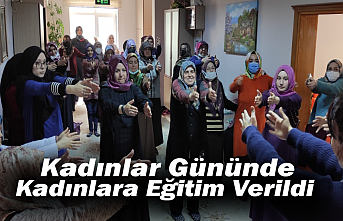 Kadınlar Gününde Kadınlara Eğitim Verildi