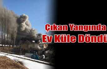 Karaman’da Çıkan Yangında Ev Küle Döndü