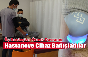 Ölen Babalarının Adına Hastaneye Cihaz Bağışladılar