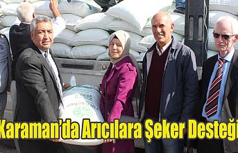 Karaman’da Arıcılara Şeker Desteği