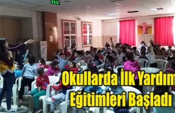 Okullarda İlk Yardım Eğitimleri Başladı